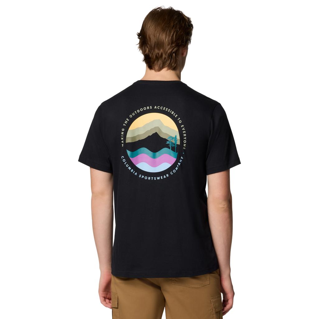 Columbia Kettle River Outdoor Tee, Mens Black T-shirt