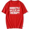 Крутая футболка Hardstyle Is My Therapy Мужская с круглым вырезом Музыка Хардкор Танцы DJ Вечеринка Футболка для мужчин Винтажный Хип-хоп