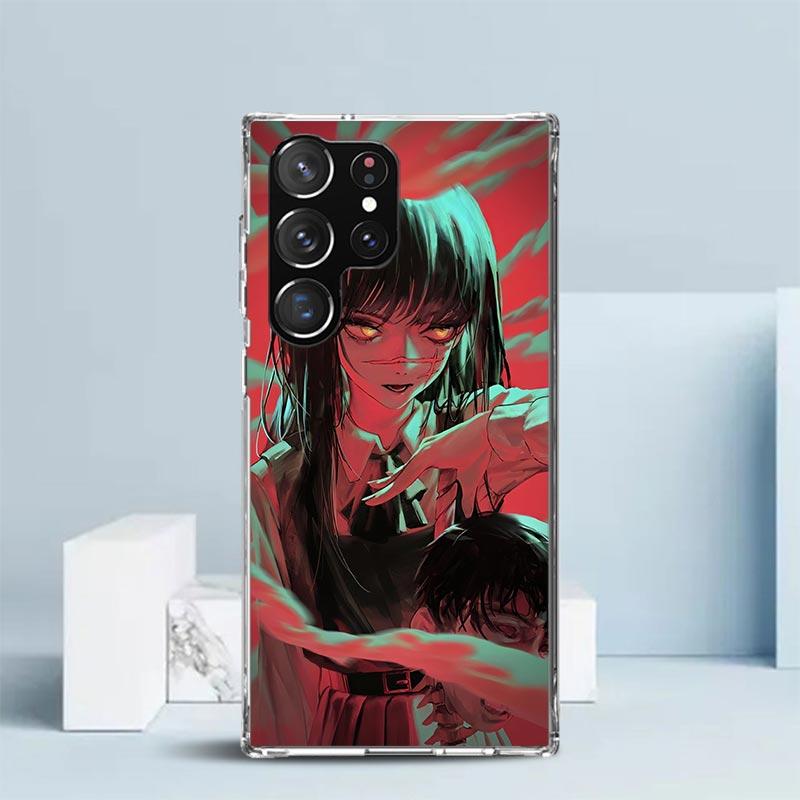 C-Chainsaw Mans Yoru War Devil Soft Cover for Samsung Galaxy S25 Edge S26 S24 S23 Ultra Phone Case S22 S21 Plus S20 FE Print Pat