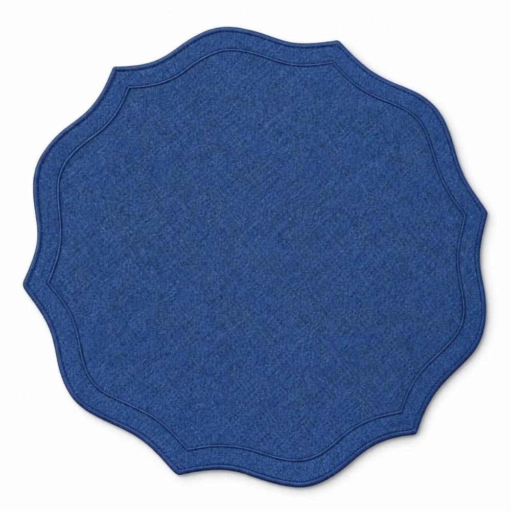 Anti-Slip Linen Embroidered Placemats 39×39cm Cotton Linen Table Mats Dining Mats  Dining Table Use