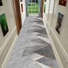 Modern Household Long Corridor Carpet Aisle Stairs Runner HOTEL Hallway Non-slip Long Rug Washable Floor Mats Customizable