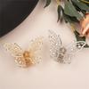 Elegant Butterfly Hair Claw Clip With Dazzling Rhinestones For Women Securely Hold Metal Hairpin Accessory