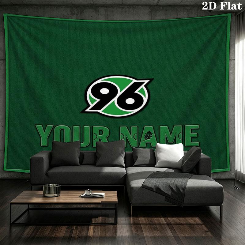 Hannover 96 Custom Name Wall Tapestry Aesthetic Wall Hanging Printed Fabric Blanket Decorative Tapestries for Bedroom Living Room Home Decor