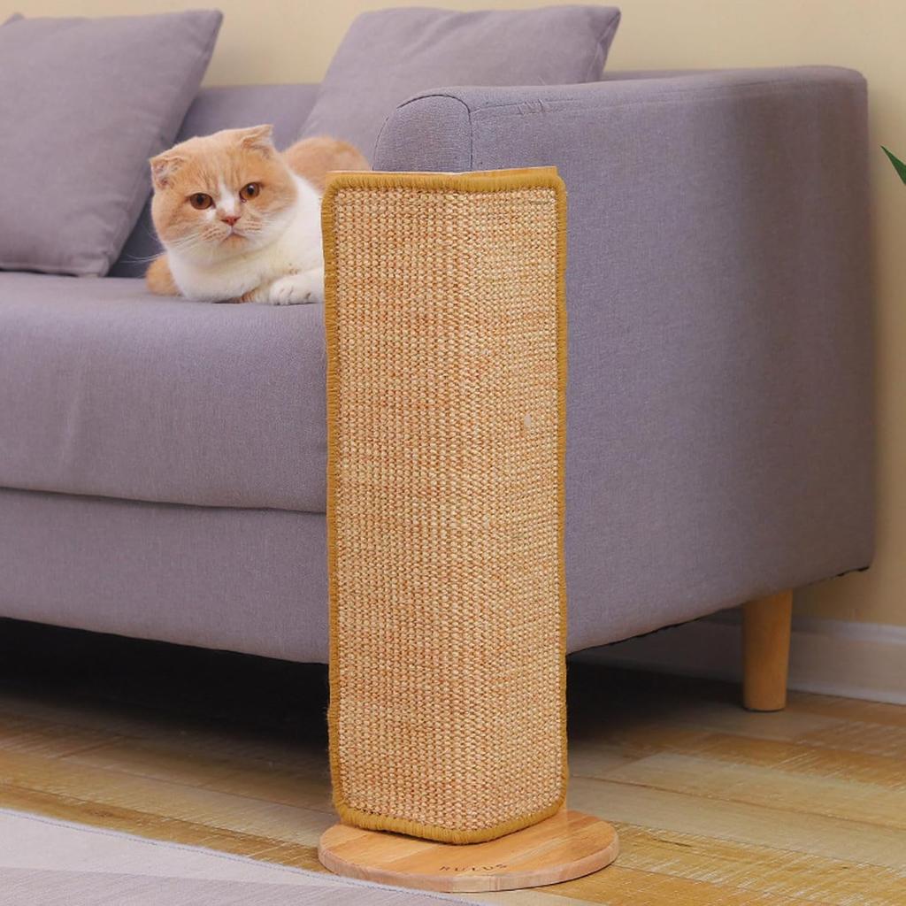 Cat Scratching Post Corner Sisal Scratcher 20.5in Wall Sofa Protector