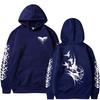 New Men's Autumn/Winter 2D Hoodie Sportswear Crow Ancient Clock Printed Adult Fashion Casual Sports Long Sleeve
