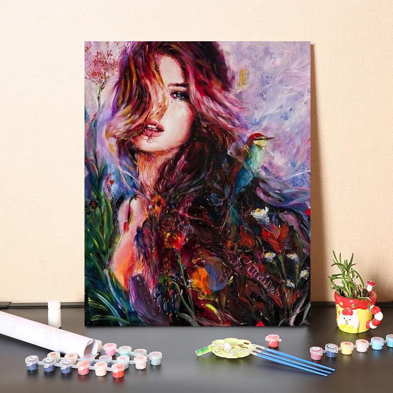 Картина по номерам DIY цифровая картина маслом ручная роспись холст картина декомпрессия украшение дома