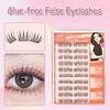 Бесклеевые накладные ресницы DIY самоклеящиеся пучковые ресницы натуральные пушистые аниме-ресницы-спиральки отдельные ресницы корейский макияж
