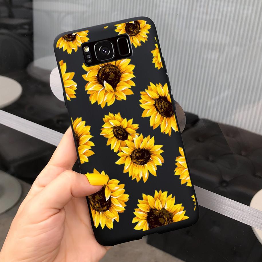 Ударопрочный Чехол Для Samsung S8 Plus SM-G955F Чехол Цветной Ромашка Кактус Мягкий Матовый Чехол Для Телефона Для Samsung S8 S 8 S8+ G950F Capa