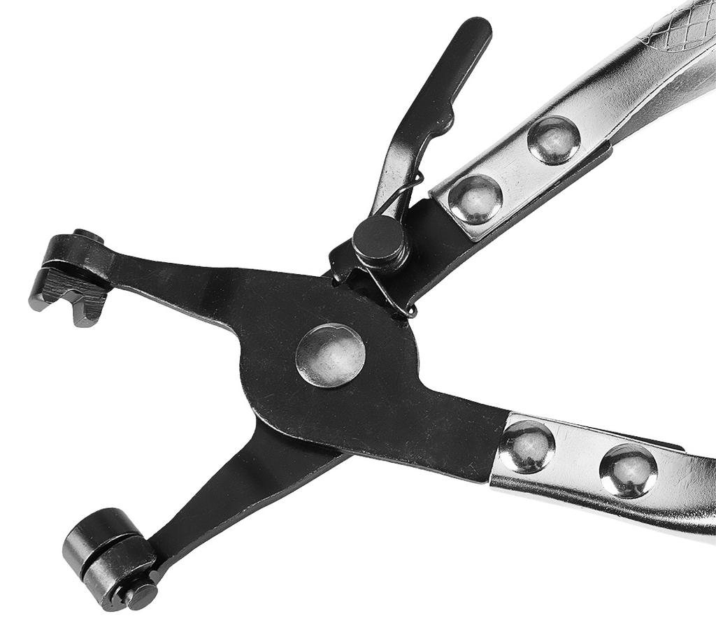Self-tightening cable tie pliers