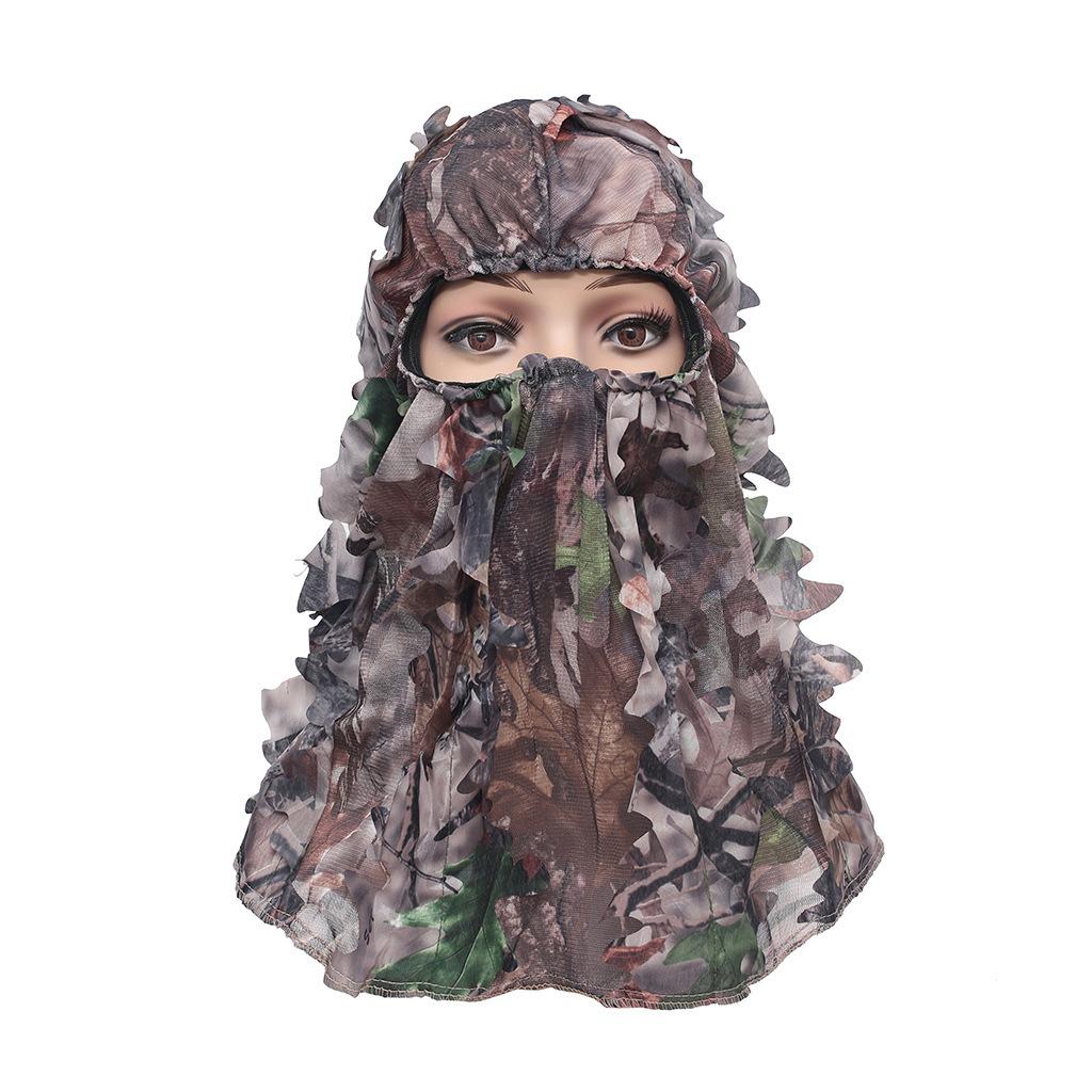 1 шт. Костюм Камуфляжная Лиственная Шляпа 3D Маска на Все Лицо Головной Убор Турция Камуфляж Охотник Охотничьи Аксессуары
