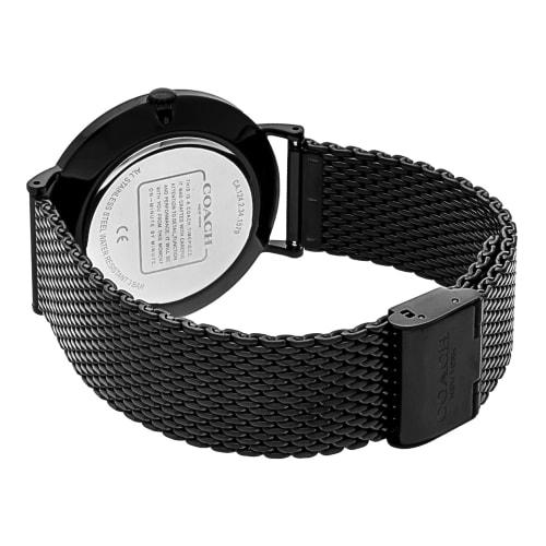 COACH CHARLES 41MM Men's Watch, Black Dial, Stainless Steel, Mineral Glass, Quartz Movement, Water Resistant, 14602148