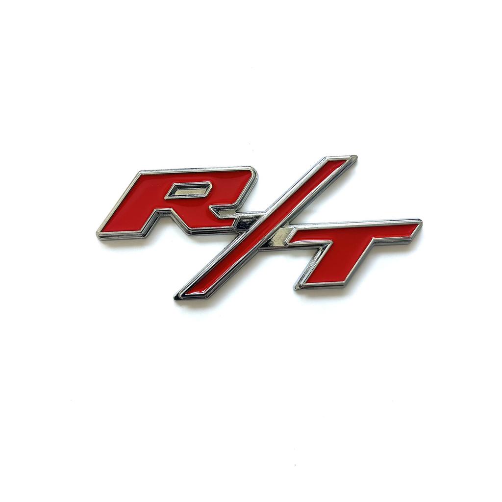 3D Металлическая Красная Черная Наклейка с Логотипом RT R/T Эмблема Решетки Радиатора Значок Задней Крышки Багажника Автомобиля Для Спортивной Этикетки Аксессуары