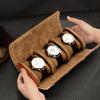 Leather Watch Storage Pouch - Dustproof Protection for 1, 2, or 3 Slots