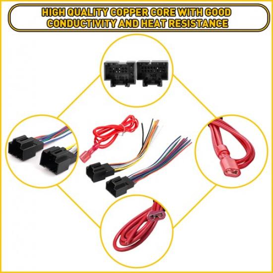 Plug & Car Play Stereo Radio Wiring Harness Adapter For Cadillac DTS 2006-2011