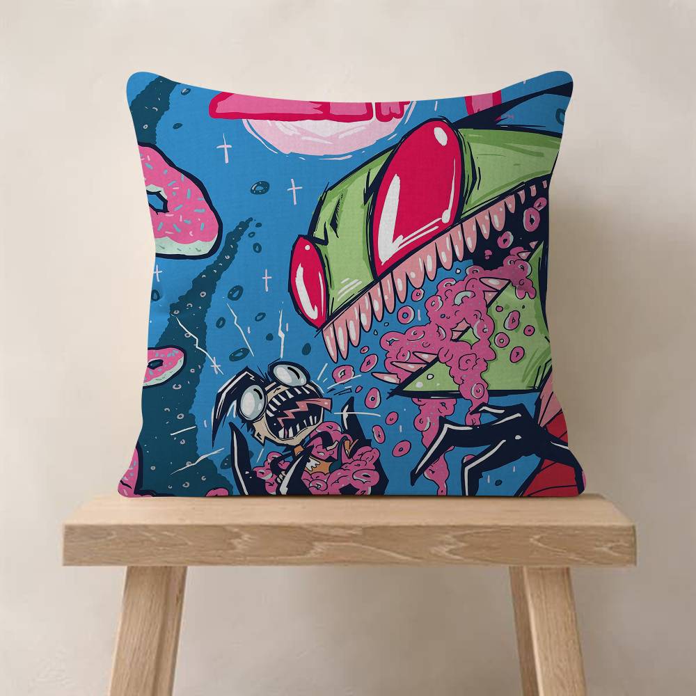 Invader ZIM Мультяшный Фильм Наволочка Мультяшный Подарок Чехол на Подушку Спальня Дом Диван Стул Сиденье Декор Наволочка