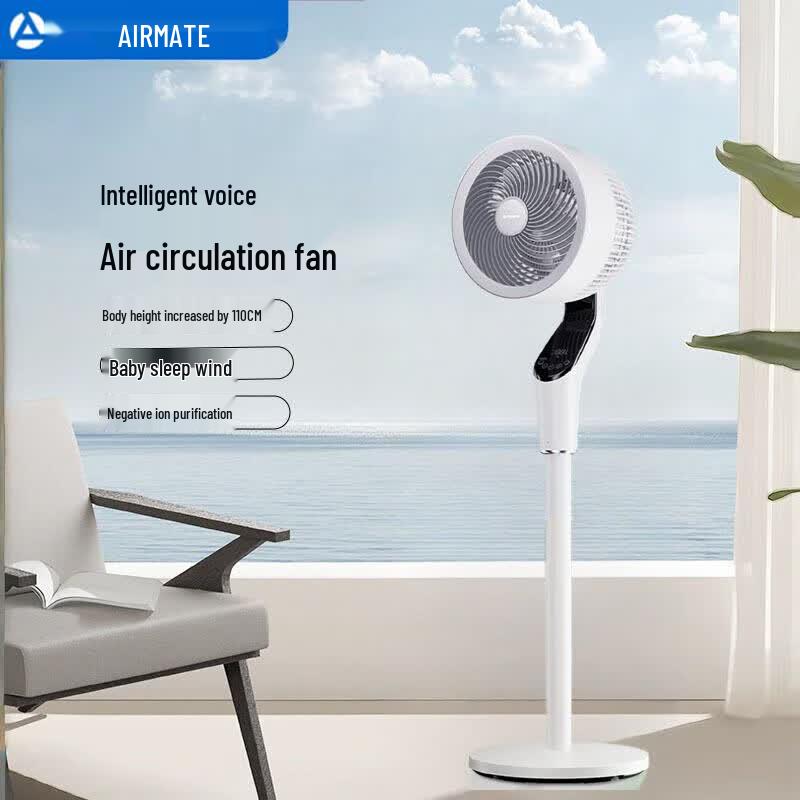 AIRMATE FA23-SRDI123 Умный вентилятор циркуляции воздуха с DC-инвертором, вилка CN (адаптер в комплекте)