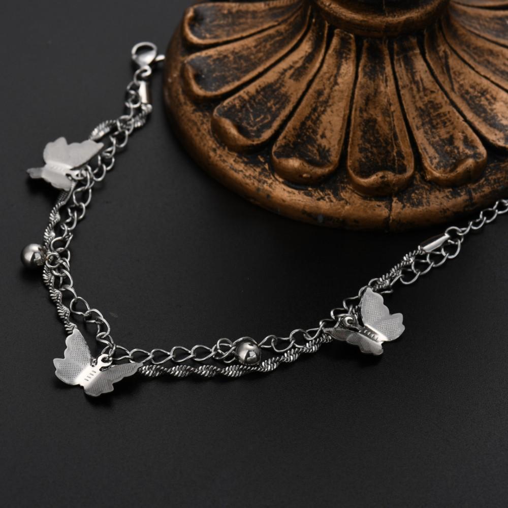 JewelryTop 18K Золото Медные Шармы бабочка Браслеты для Леди Женщин Свадебные Рождественские Подарки 18+5см оригинал