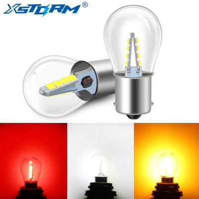 2 шт. 1156 1157 светодиодные лампы BA15S BAY15D P21W P21/5W LED R5W R10W автомобильные указатели поворота фонарь заднего хода 3030 чипы 12 В автомобильные белые красные желтые