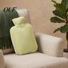Hot Cold Compress Pouch PVC Water Bottle with Plush Cover, 1000/2000ML Leakproof Bag, 2000ML for Shoulder, Back, Hand, Legs, Period Pain Relief Bag