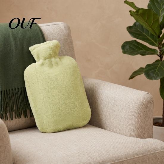 Hot Cold Compress Pouch PVC Water Bottle with Plush Cover, 1000/2000ML Leakproof Bag, 2000ML for Shoulder, Back, Hand, Legs, Period Pain Relief Bag