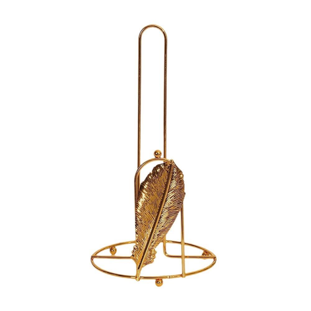 Free Standing Tree Paper Towel Holder Gold Vertical Paper Shelf Practical Tissue Stand  For Home