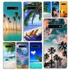 Морской Тропические пальмы Пляж Чехол для телефона Для Samsung Galaxy A12 A22 A32 A52 A72 A02S A51 A50S A31 A20S A10S Note 20 Ultra