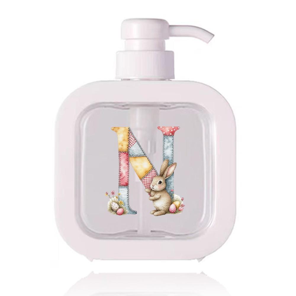500ml Refillable Lotion Pump Bottle Empty Plastic Dispenser Leakproof Portable for Body Lotion Hand Wash Shower Gel Office Gift