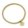 Harry Potter Stainless Steel Time Turner Gold Ball Bead Bracelet