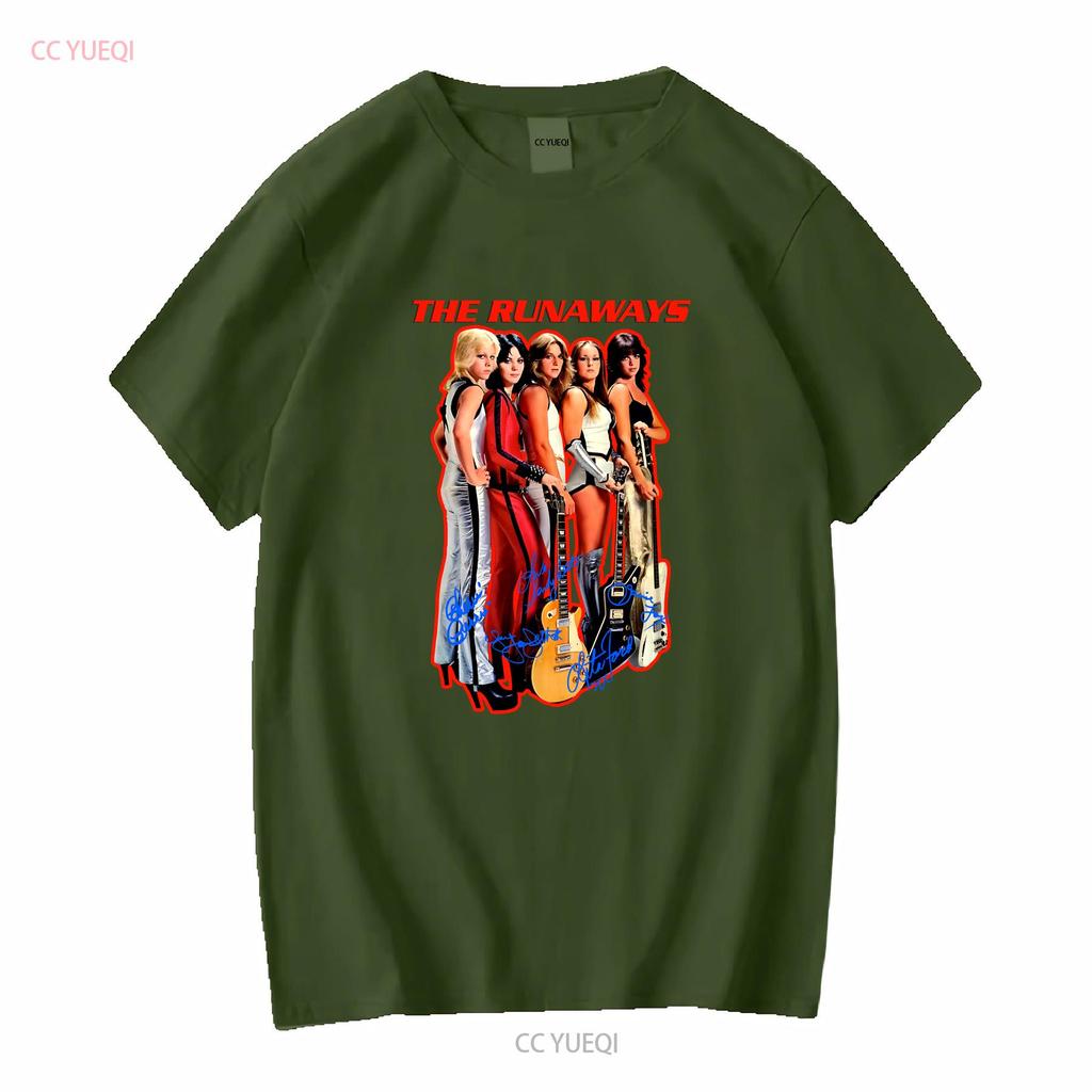 Футболка The Runaways новый лучший подарок для фанатов винтажная стираная эластичная мужская топ для повседневной носки повседневный немного