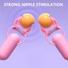 Секс-игрушка для груди, электрический зажим для сосков, массаж груди, вибратор, усилитель бондажа, для взрослых женщин, целомудрие, стимуляция клитора, зажим для сосков