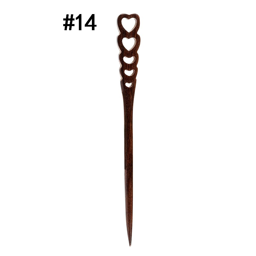 Women Sandalwood Carved Handmade Hairpin Chopstick Hair Stick Styling Tools Hair Accessories