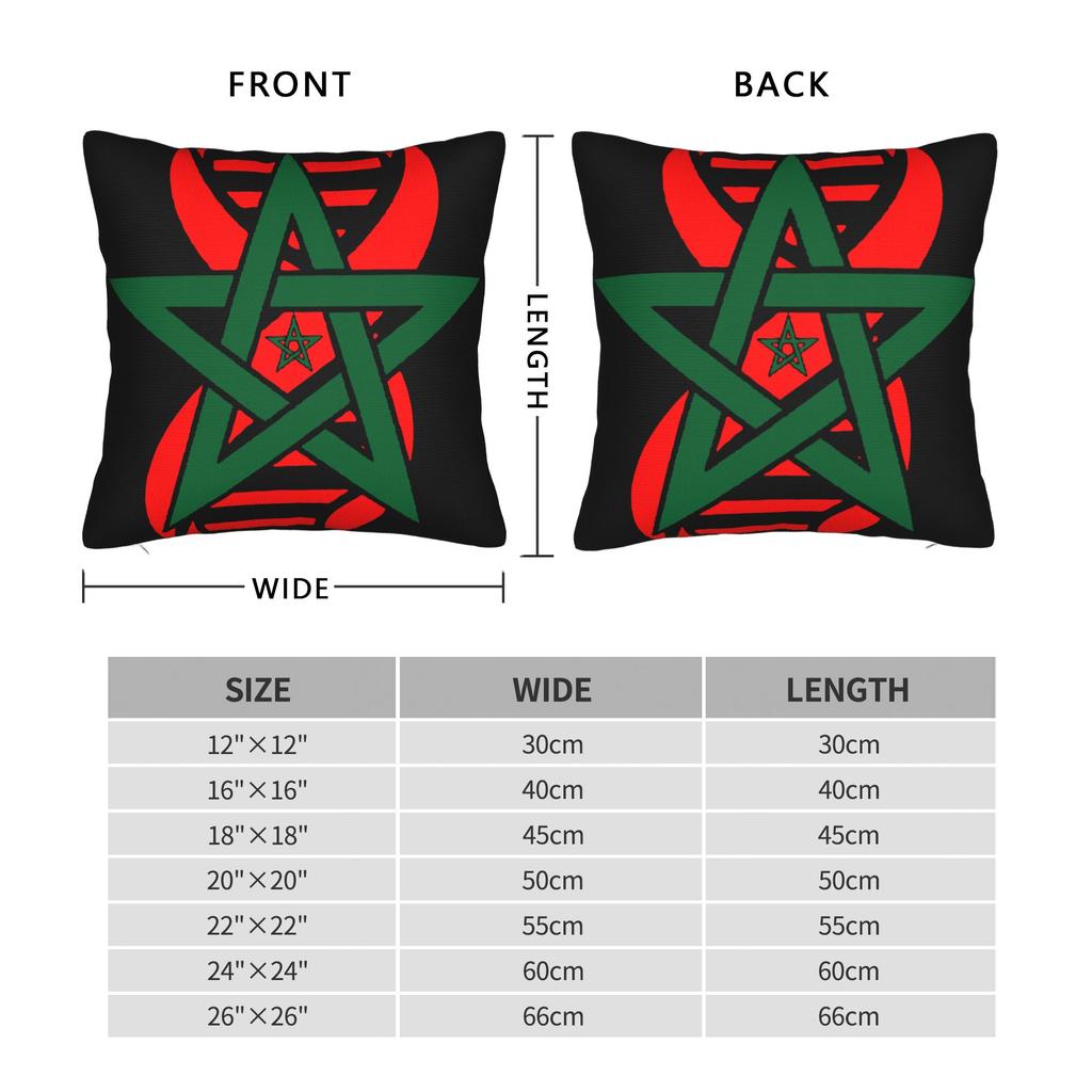 Moroccan Flag Its In My DNA Morocco Pillowcase Polyester Cushion Cover Gift  Throw Pillow Case Cover Seater Square 45X45cm