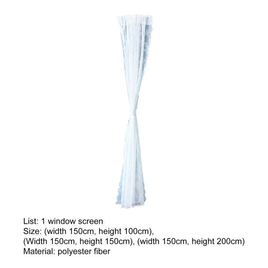 Yousheng Изысканная работа, обработка окон, износостойкая полиэстеровая белая кружевная панель, прозрачная занавеска для дома