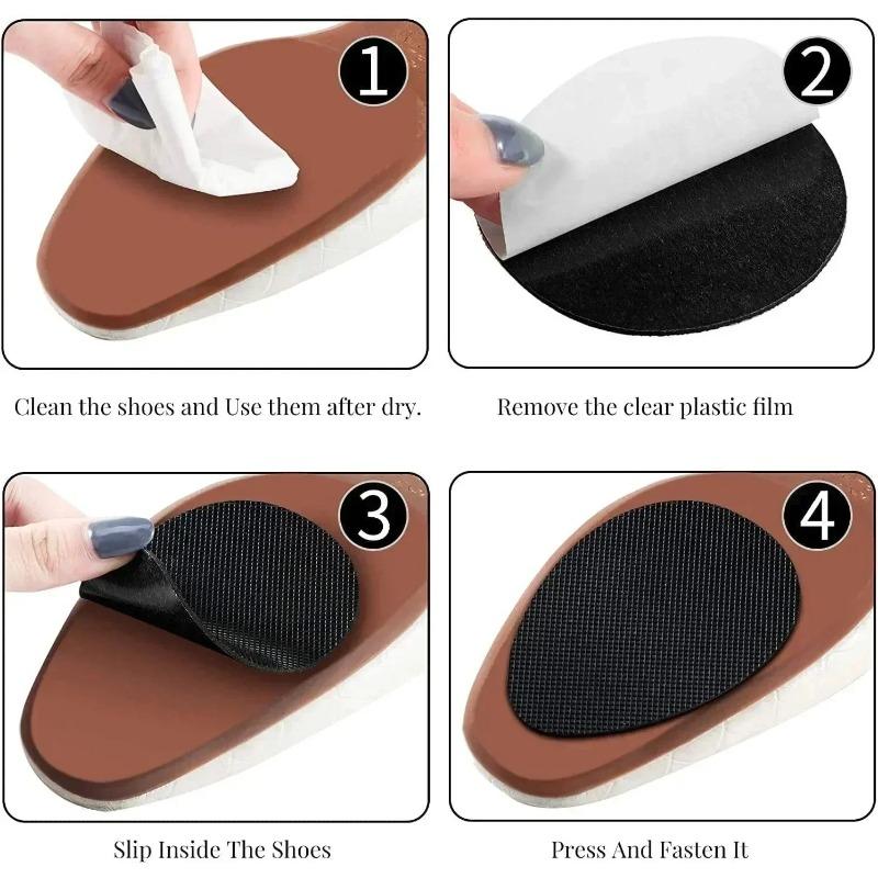 20 шт. Износостойкий Нескользящий Коврик для Обуви Самоклеящийся Накладка на Переднюю Часть Стопы для Высоких Каблуков Защита Подошвы Высоких Каблуков Резиновые Прокладки Подушечки