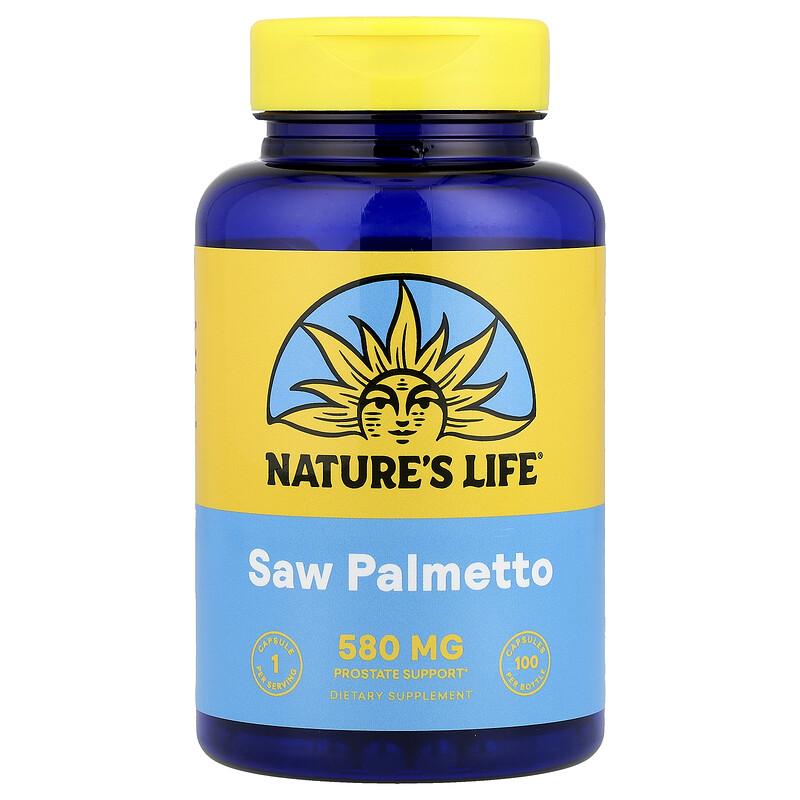 Saw Palmetto, 580 mg, 100 Capsules