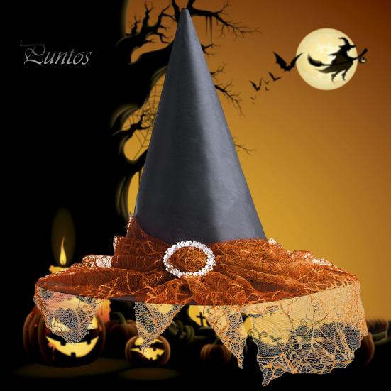 Привлекательная шляпа ведьмы на Хэллоуин, мягкие удобные головные уборы для взрослых и детей, декоративный реквизит для наряда