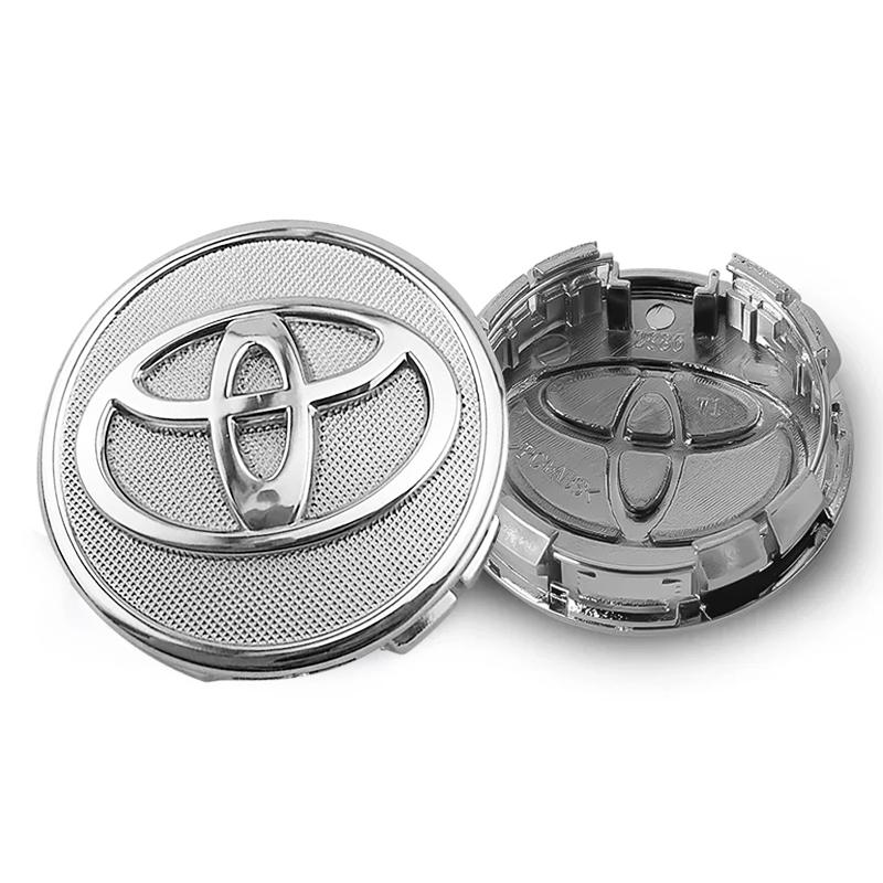 Toyota Колпак ступицы с логотипом - Пыленепроницаемый, Легко устанавливается, Доступен в черном, серебристом и хромированном цвете