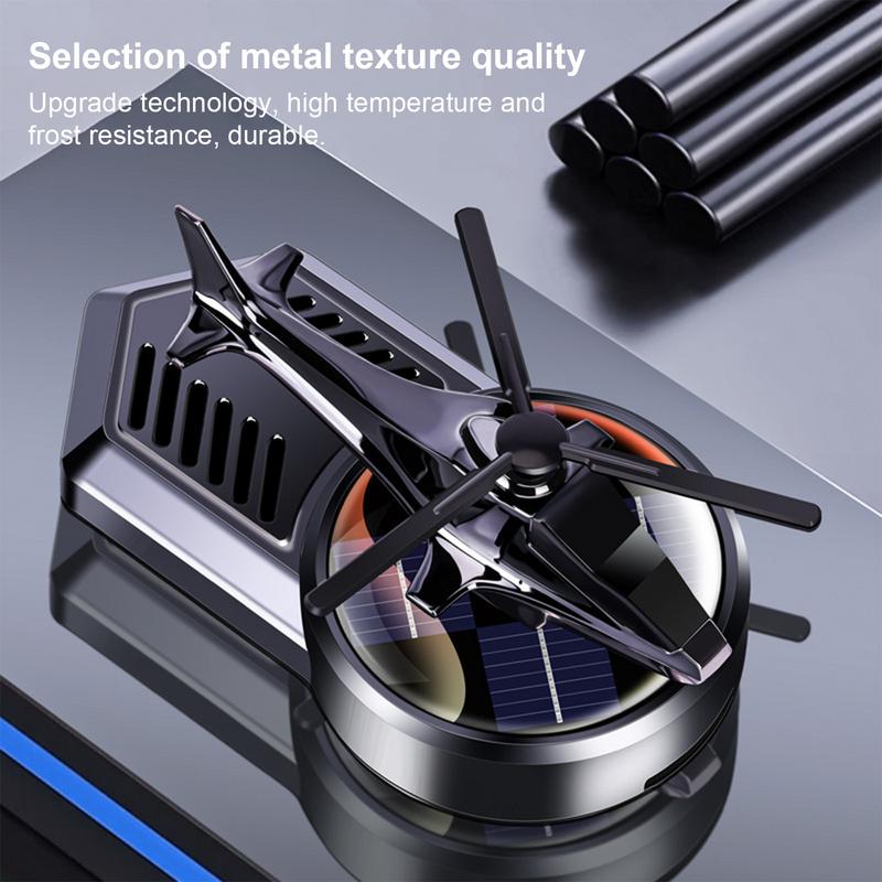 Автомобильный солнечный вертолет автоматический вращающийся освежитель воздуха приборная панель автомобиля вертолет парфюм украшение для удаления запаха