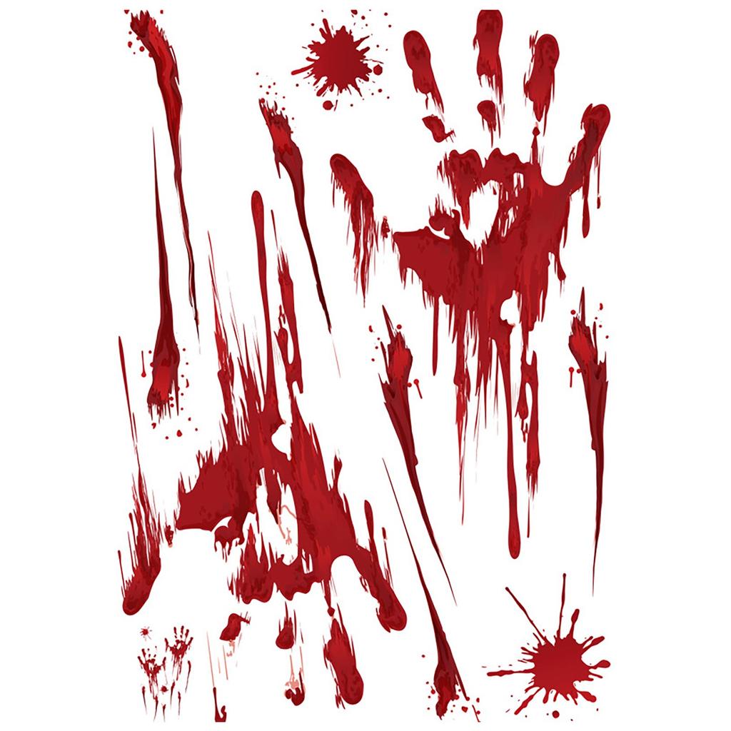 Хэллоуин стены наклейки кровь зомби оконное стекло украшения стены наклейки