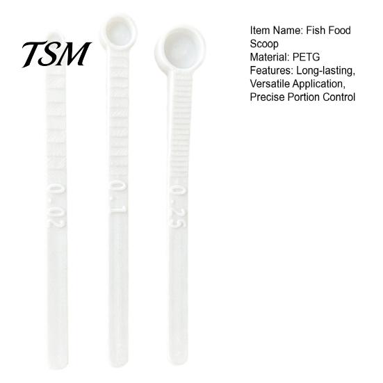 Accurate Portion Control Spoon 3Pcs/Set Fish Food Scoops, Mini Measuring Spoons, 0.02 0.1 0.25 Tiny Tank Dispenser Little Plastic Scoops for Aquarium