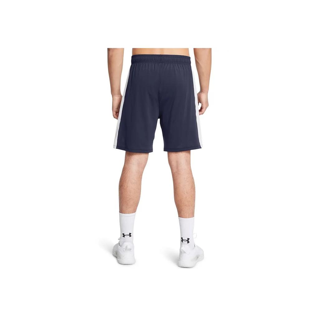 Under Armour Logo Athletic Модные Удобные Пятиточечные Повседневные Шорты Мужские шорты Темно-синие 1383346-410