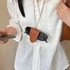 Leather Sunglasses Clip Storage Hanging Rope Hanging Neck Pouch Eyeglasses Storage Bag Pendant