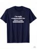 Unisex I Only Take Responsibility For My Words Funny Satirical Quote Crew Neck TShirt Casual Top