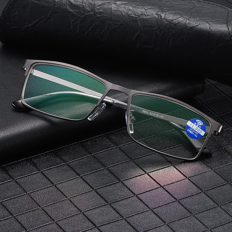 Деловые квадратные очки для чтения в полной оправе HD Высокое качество Роскошный бренд Женские и мужские Ультралегкие очки для пресбиопии Диоптрии