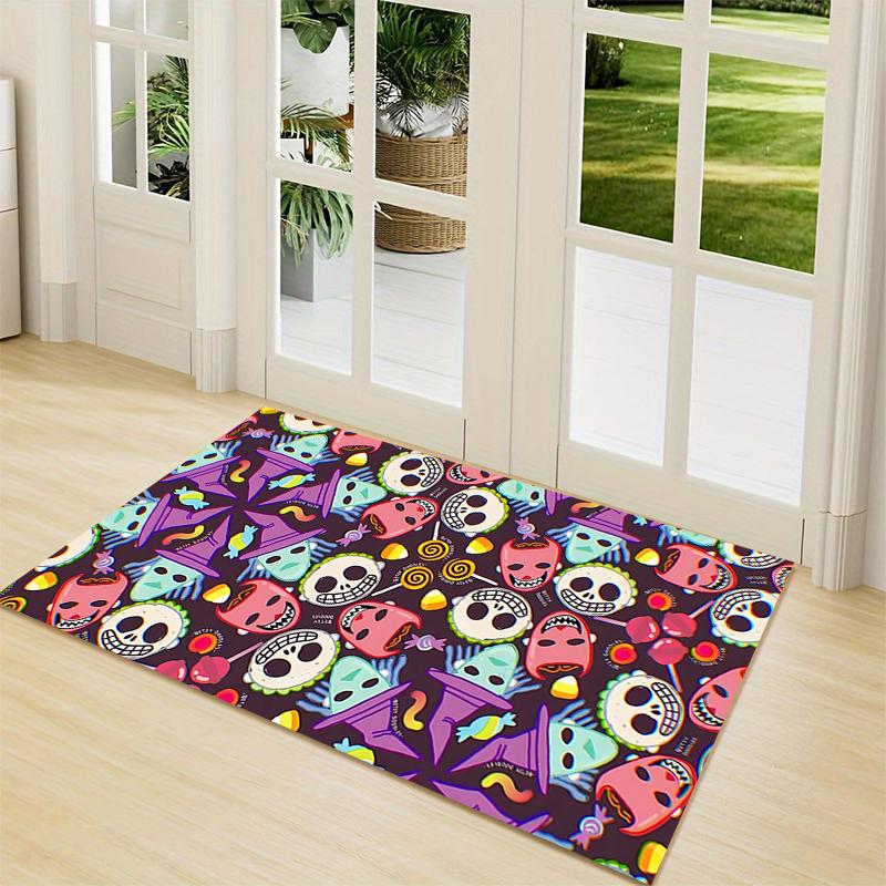 Skulls Candies Carpet Rug Soft Washable Anti Slip Home Living Room Sofa Mats Personalized Christmas Rug