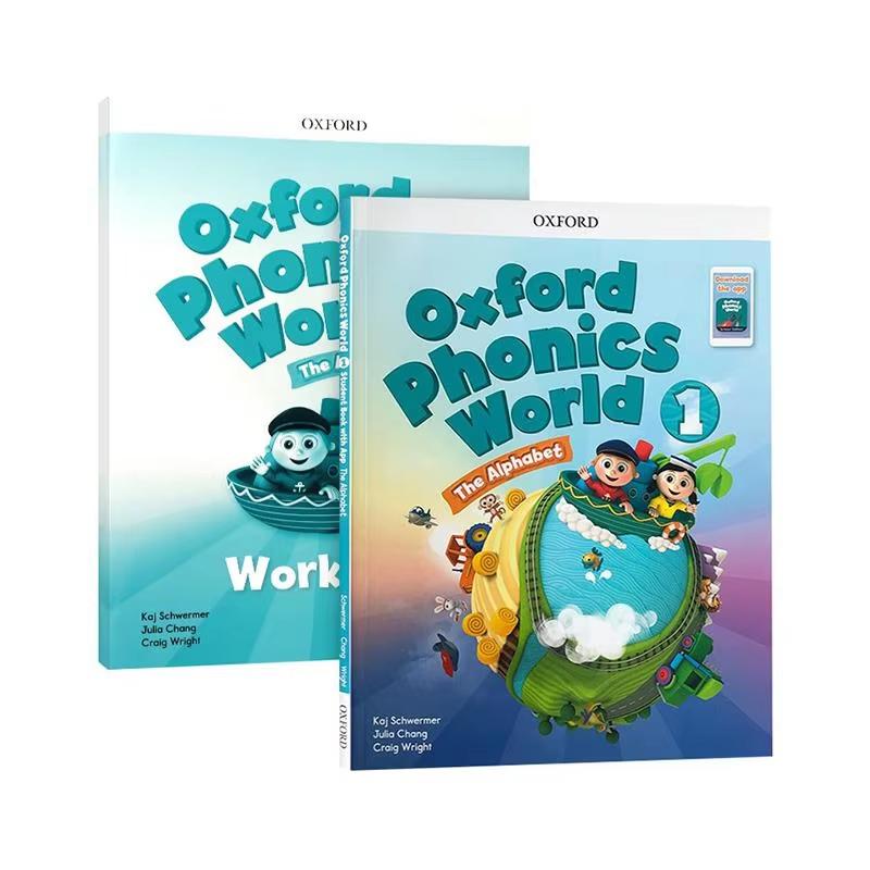 10 книг Oxford Phonics World Книжка-рассказка Дети Изучают Английский Чехол Книги для Раннего Обучения Рабочая тетрадь Образовательные Игрушки Libros