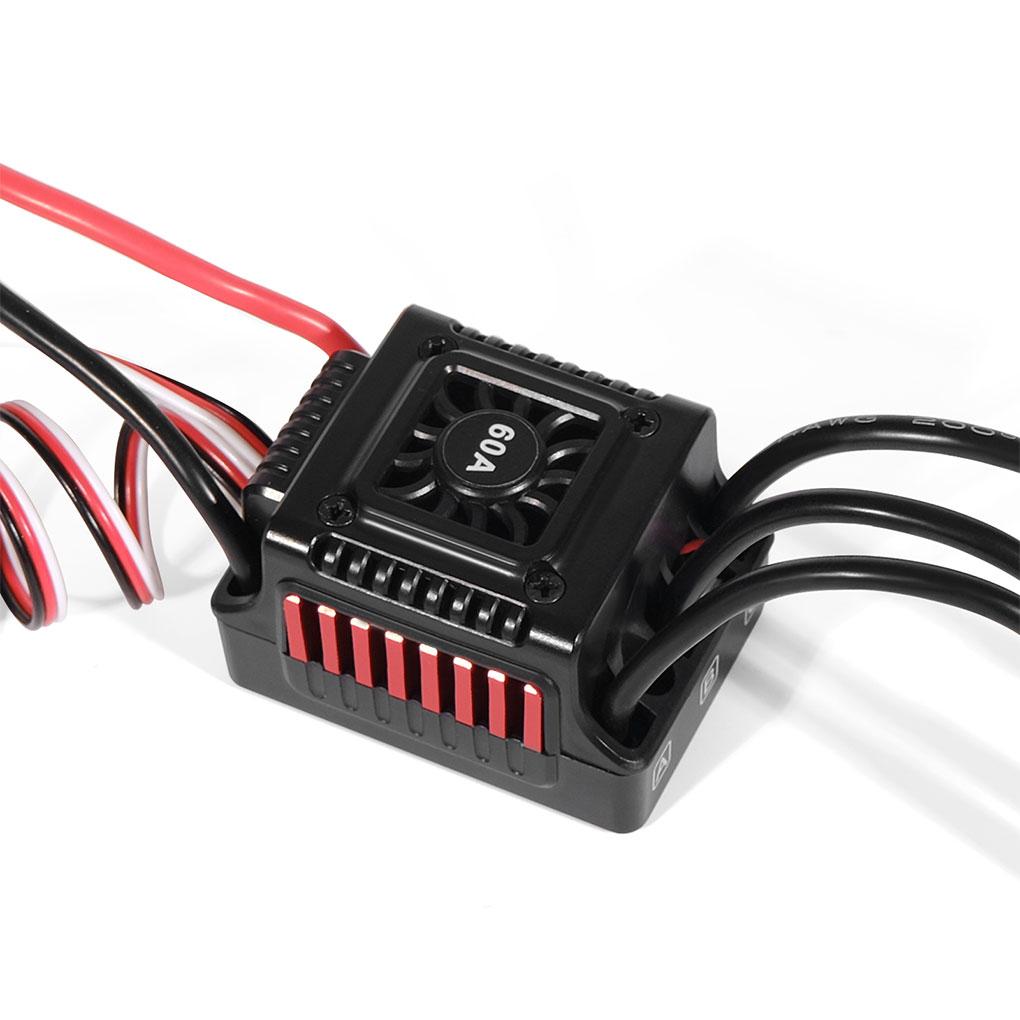 Водонепроницаемый и пылезащищенный XT60 Sensorless Brushless T 60A ESC для всепогодных спортивных гонок
