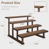 4 Tier Wooden Display Riser StandCupcake Display Shelf Tabletop Spice Rack for Party Kitchen Perfume Fragrance Vendors Event