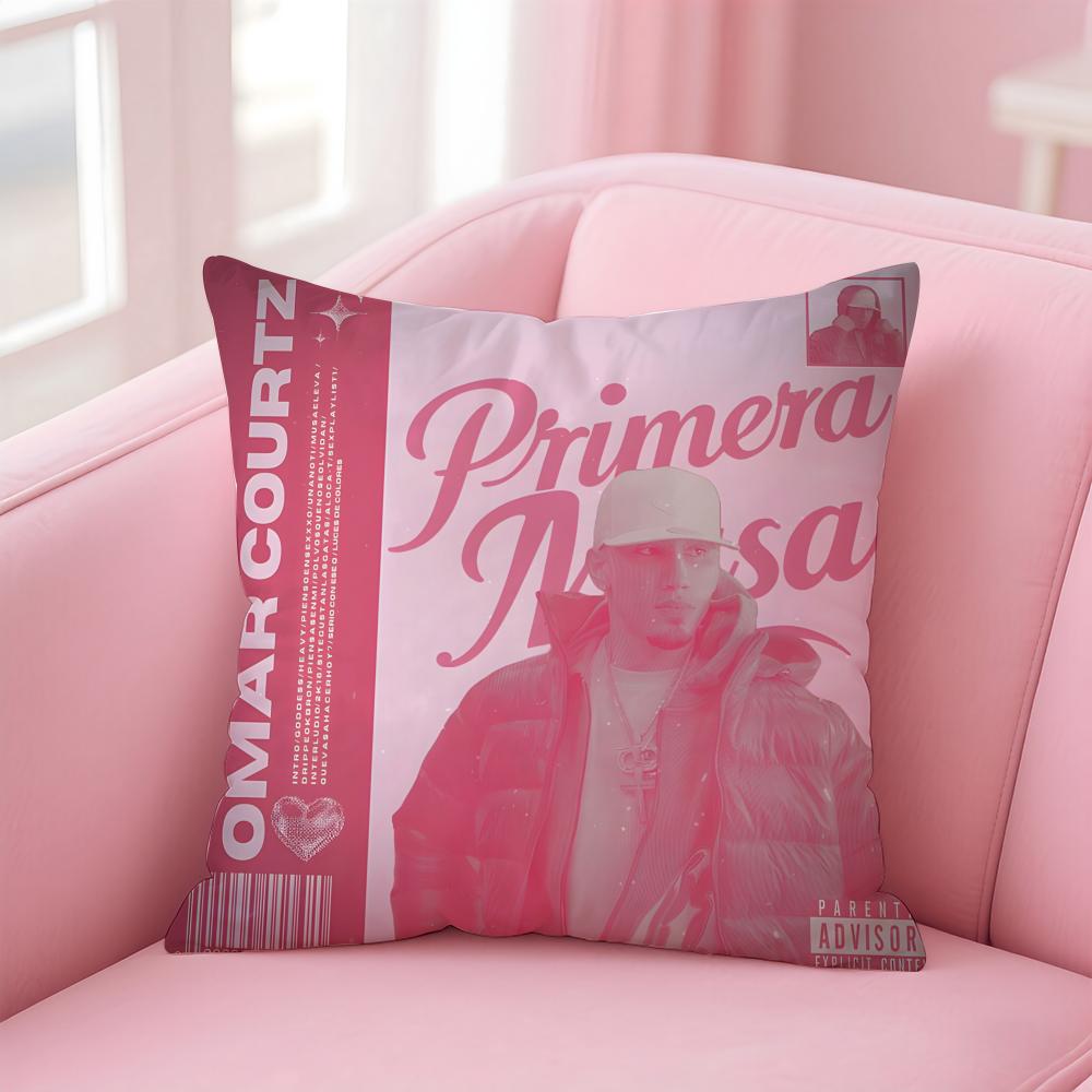 OOmar Courtz Album PRIMERA MUSA Cushion Cover Pillow Case Soft Friendly Fabric Concealed Zipper