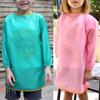 Kids Solid Color Waterproof Long Sleeve Painting Apron Feeding Smock Bib Coat